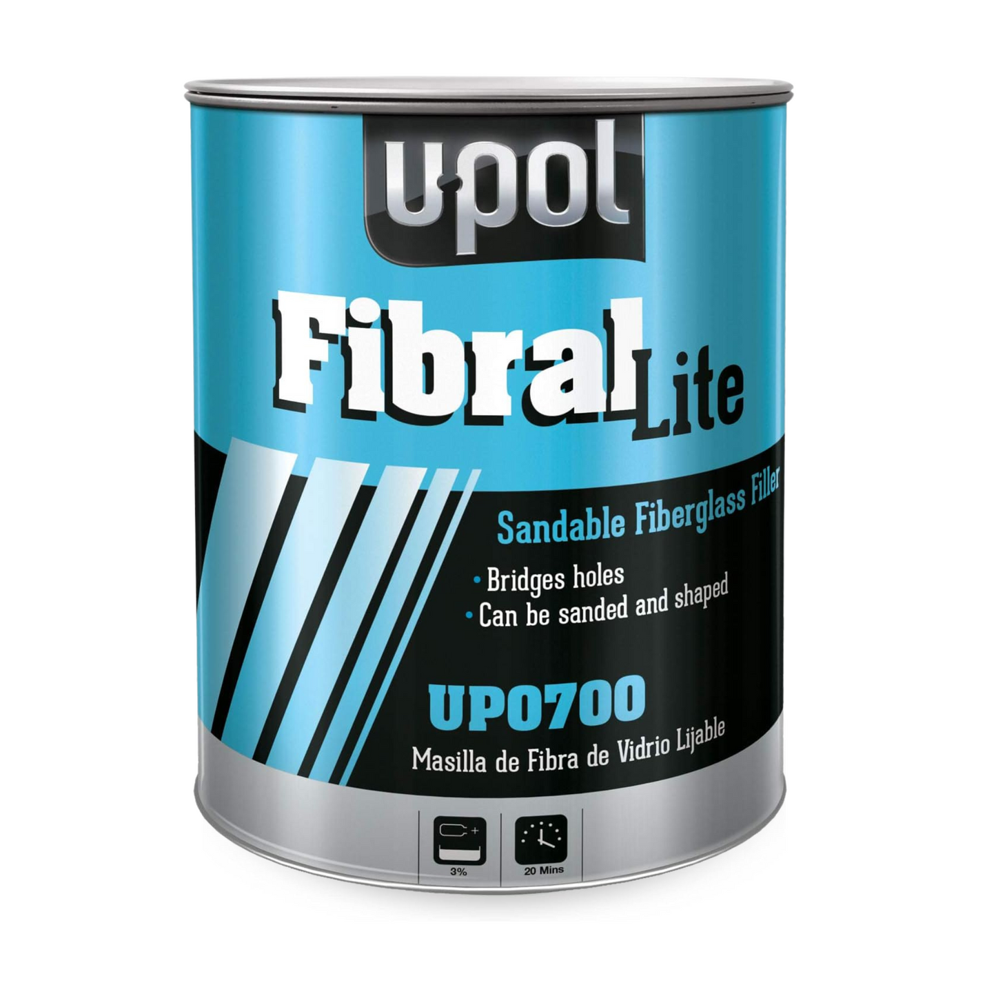 UP0700 Fibral Lite Sandable Fiberglass Filler, gallon