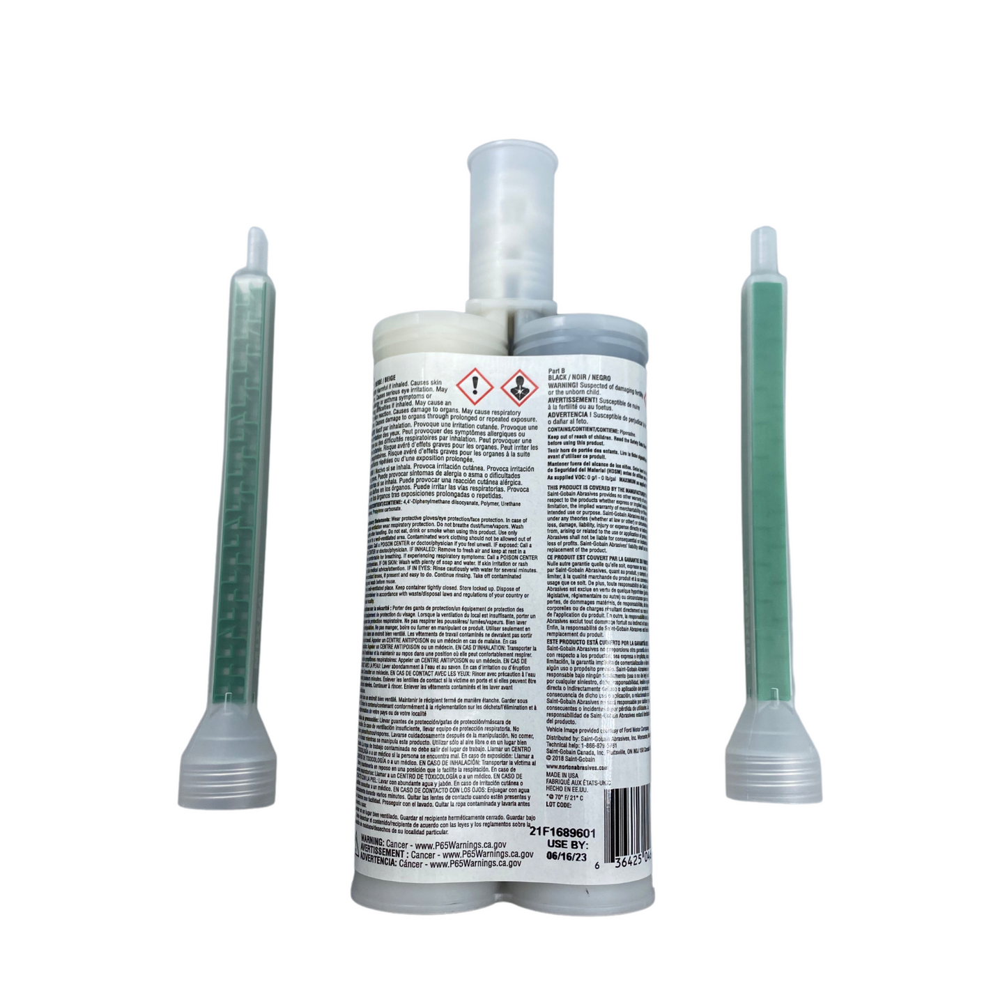 NOR04616 - NORTON SPEED GRIP BLACK 5 MIN ADHESIVE 220ml - refinishx.ca