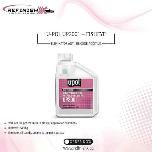 U-POL UP2001 - FISHEYE ELIMINATOR ANTI-SILICONE ADDITIVE - refinishx.ca