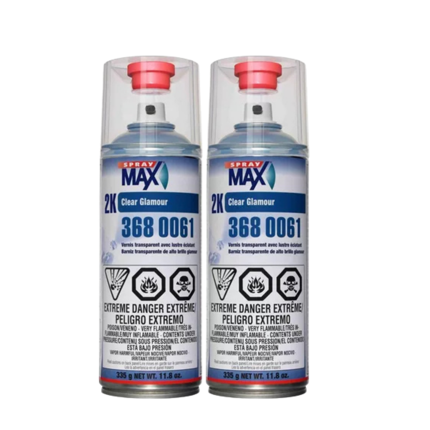 USC SprayMax 2K Glamour High Gloss Aerosol Clear, 335g - refinishx.ca