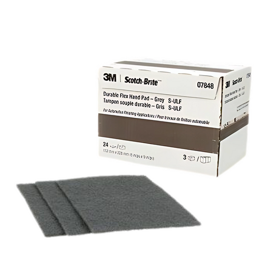 Scotch-Brite™ Durable Flex Hand Pad 7848, MX-HP, SiC Ultra Fine, Grey